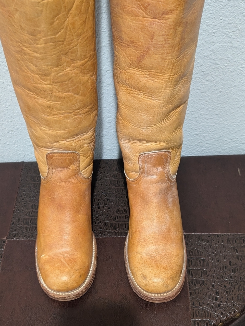 Vintage 70's FRYE Black Label Campus Boots Made in USA - Size 7B - Picture 16 of 16